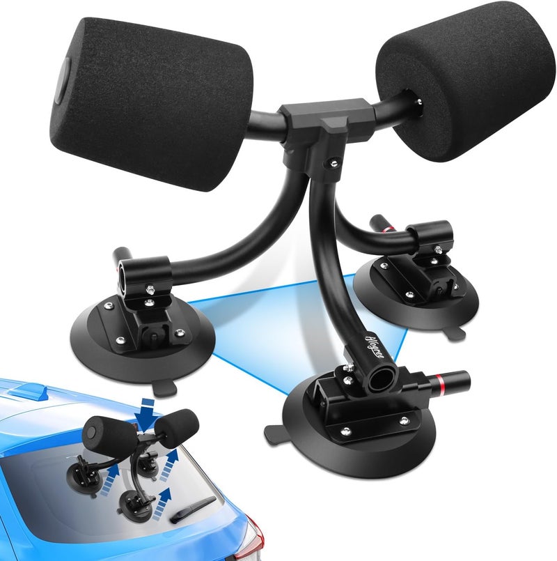 HLOGREE TriGrip Kayak Load Roller,3 Suction Cups Kayak Roller Loader,Kayak Helpers -Pump Vacuum Type- Kayak Roof Roller Loader Load Assist Mount,Kayak Loader Lift Assist System for Car SUV,Kayak Accessories - Image 1